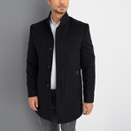 Palermo Overcoat // Black (Small)
