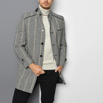 Lucca Overcoat // Checkered Gray (Small)