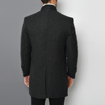 Lucca Overcoat // Patterned Anthracite (Medium)