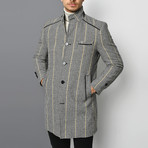 Lucca Overcoat // Checkered Gray (Medium)