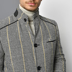Lucca Overcoat // Checkered Gray (Medium)