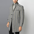 Lucca Overcoat // Checkered Gray (Small)