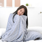 Weighted Blanket // Minky Cover + Cotton Inner Weight Sleeve // Queen Size (15 lb)