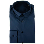 Orland Slim Fit Dress Shirt // Navy (US: 15R)