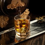 Aqua Vitae Collection // Set of 2 Octagon Whiskey Glasses // 10.5 oz