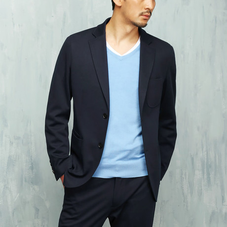 Stylish Pocket Blazer // Navy (XS)