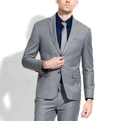 Single-Breasted Blazer // Gray (XS)