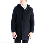 Hooded Coat // Navy (S)