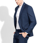 Single-Breasted Blazer // Navy (XL)