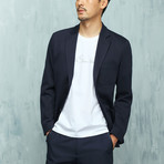 Stylish Pocket Blazer // Navy (2XL)