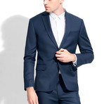 Single-Breasted Blazer // Navy (XL)