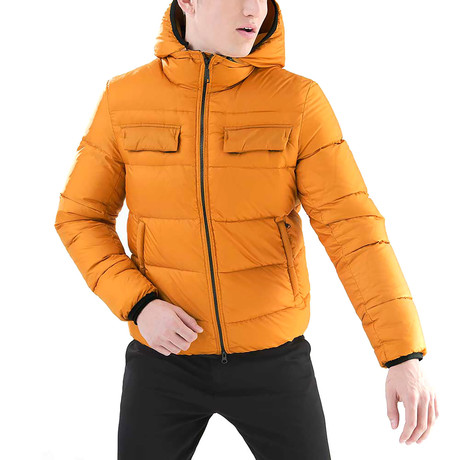 Basic Down Jacket // Orange (XS)