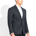 Single-Breasted Blazer // Charcoal (XL)