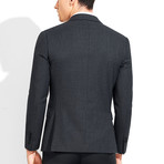 Single-Breasted Blazer // Charcoal (XL)