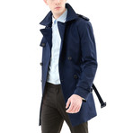 Belted Trench Coat // Navy (S)