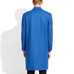 Buttoned Flap Coat // Blue (S)