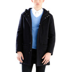 Hooded Coat // Navy (S)