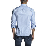 Jacquard Woven Shirt // Light Blue (M)
