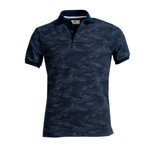 Cliff Shirt // Navy Blue Camouflage (L)