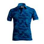 Baldwin Polo Shirt // Blue Camouflage (L)