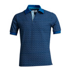 Rios Polo Shirt // Blue Squares (M)