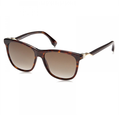 Unisex 0199S Sunglasses // Dark Havana + Brown Gradient