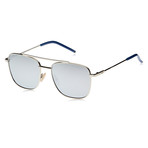 Fendi // Men's M0008 Aviator Metal Sunglasses // Silver