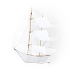 Sailing Ship Kite // Small (White)