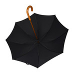 Malacca Handle + 24" Frame Umbrella // Black