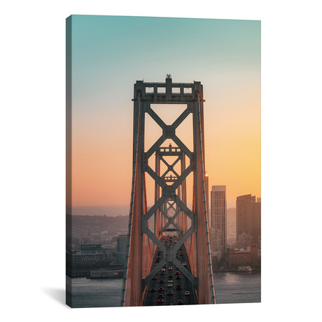 Bay Bridge San Fran // Peter Yan (12"W x 18"H x 0.75"D)