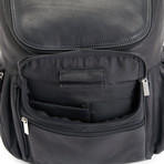 Colombian Leather 15" Laptop Backpack // Black