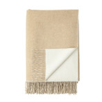 Cashmere Reversible Throw // Queen // Fawn + White