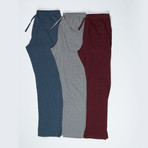 3 Pack Super Soft Open Leg Lounge Pant // Multicolor (M)