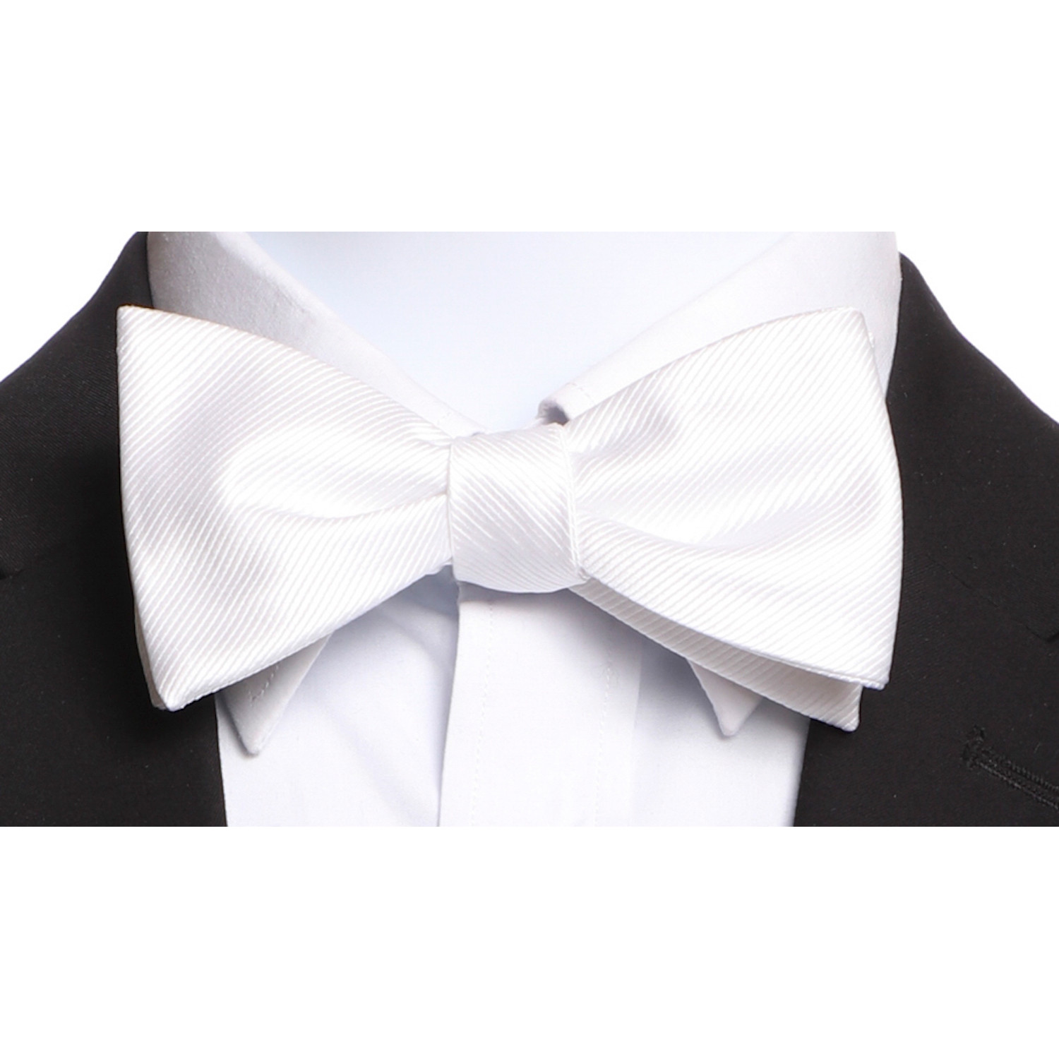 Self-Tie Bow Tie // White - Amedeo Exclusive - Touch of Modern