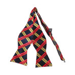 Self-Tie Bow Tie // Red + Black + Yellow