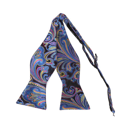 Self-Tie Bow Tie // Colorful Paisley