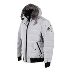 Men's Glace Bay Bomber Gray Burch Jacket + Frost Fox // Gray (XS)