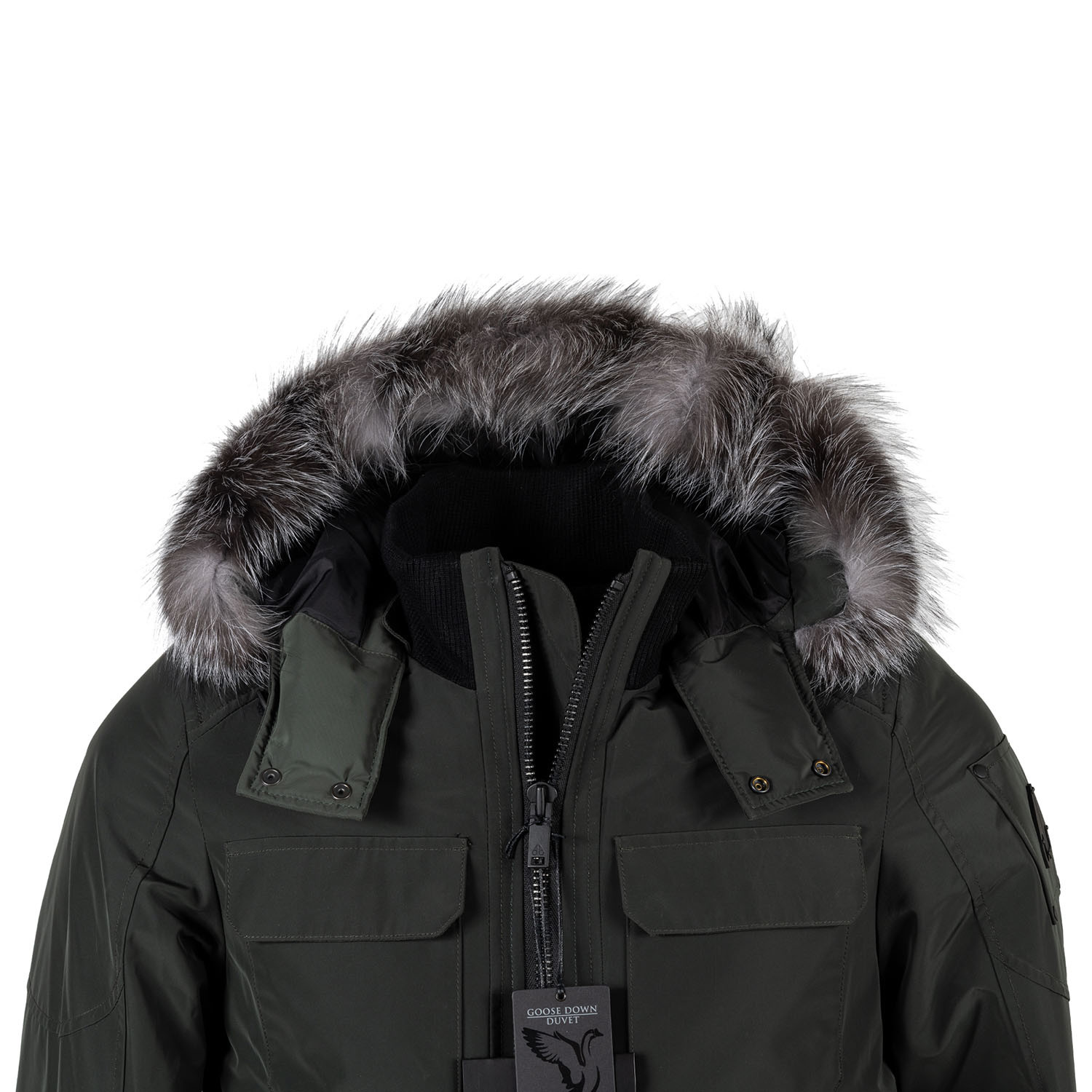 Men's Midcore Canadian Army + Frost Fox Jacket // Green + Gray (L ...