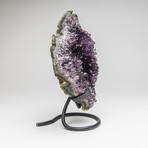 Amethyst Cluster + Metal Stand // 10"