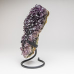Amethyst Cluster + Metal Stand // 11"