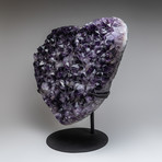 Amethyst Clustered Heart + Metal Stand // 18.5"