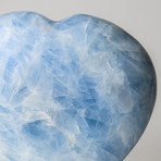 Blue Calcite Heart // Large