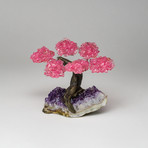 The Love Tree // Genuine Rose Quartz Tree + Amethyst Matrix // Small