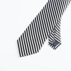 Formal Stripe Tie // Black + White