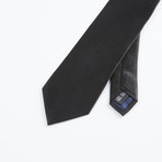 Textured Solid Tie // Black
