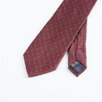 Spaced Stripe Tie // Burgundy