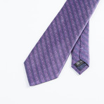Spaced Stripe Tie // Purple