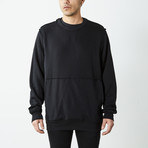 Inside Out Fleece Pullover Sweatshirt // Black (M)