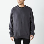 Inside Out Fleece Pullover Sweatshirt // Charcoal (XL)