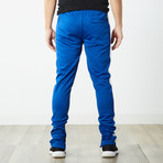Staple Track Pants // Royal Blue + White (M)